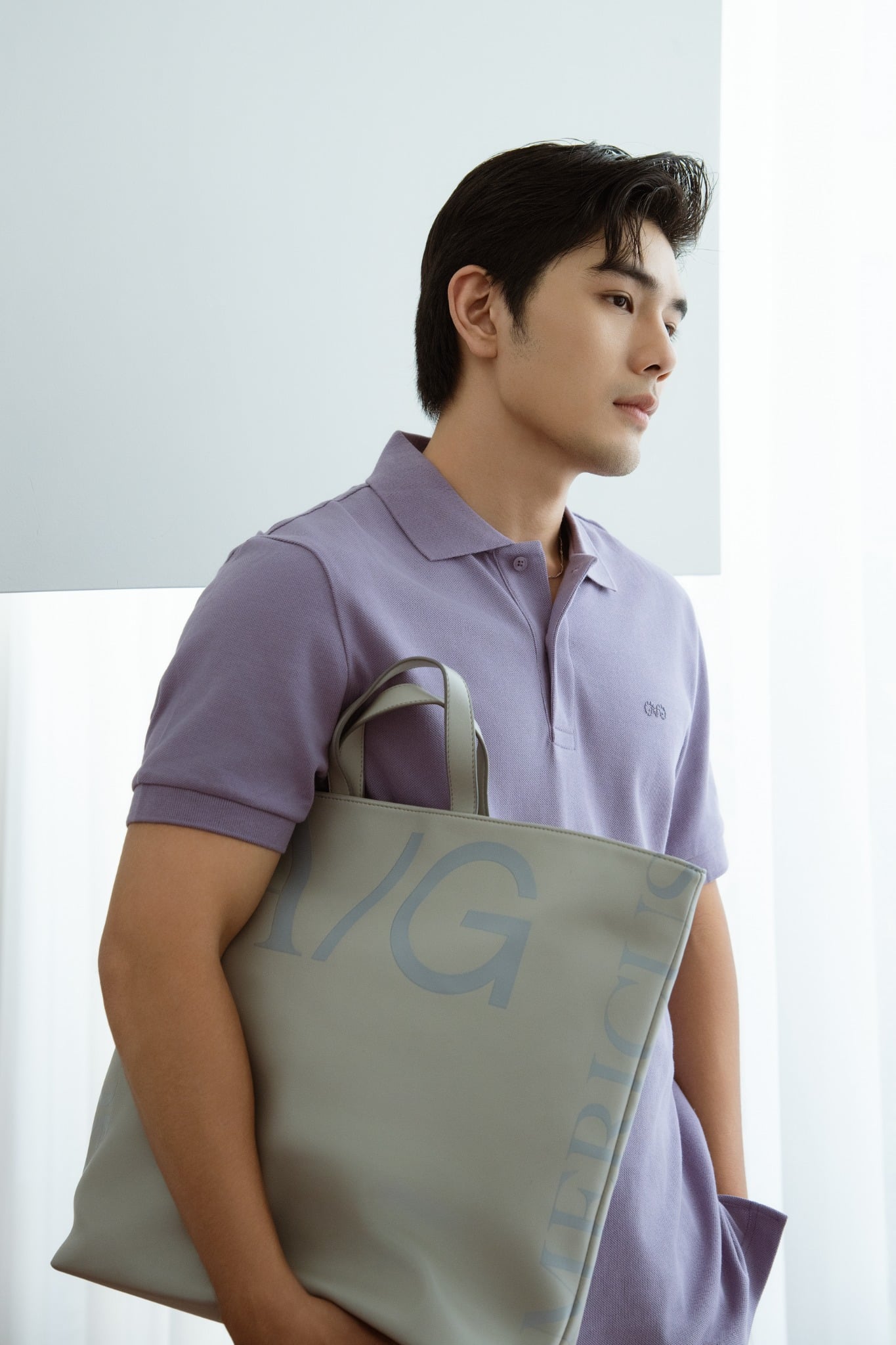 AG001 PREMIUM REGULAR FIT POLO - PURPLE