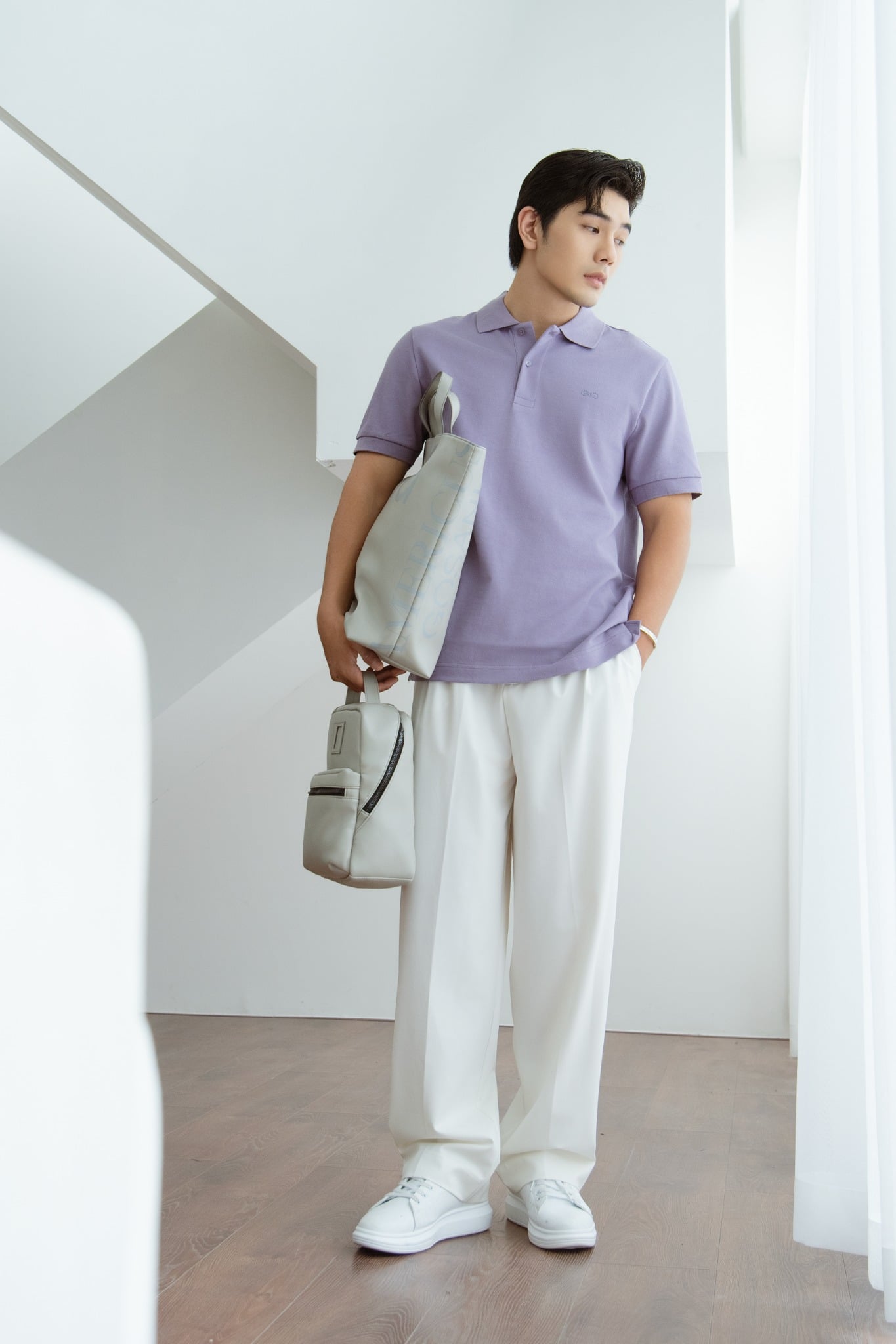 AG001 PREMIUM REGULAR FIT POLO - PURPLE