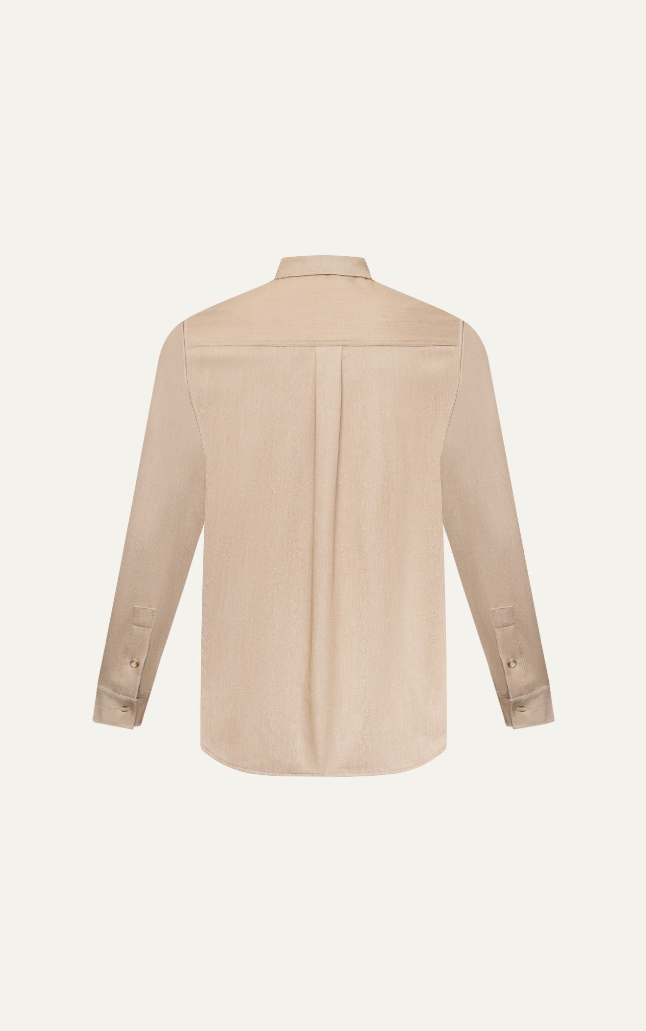 AG021 STUDIO LOOSE FIT BASIC POCKET SHIRT - BROWN