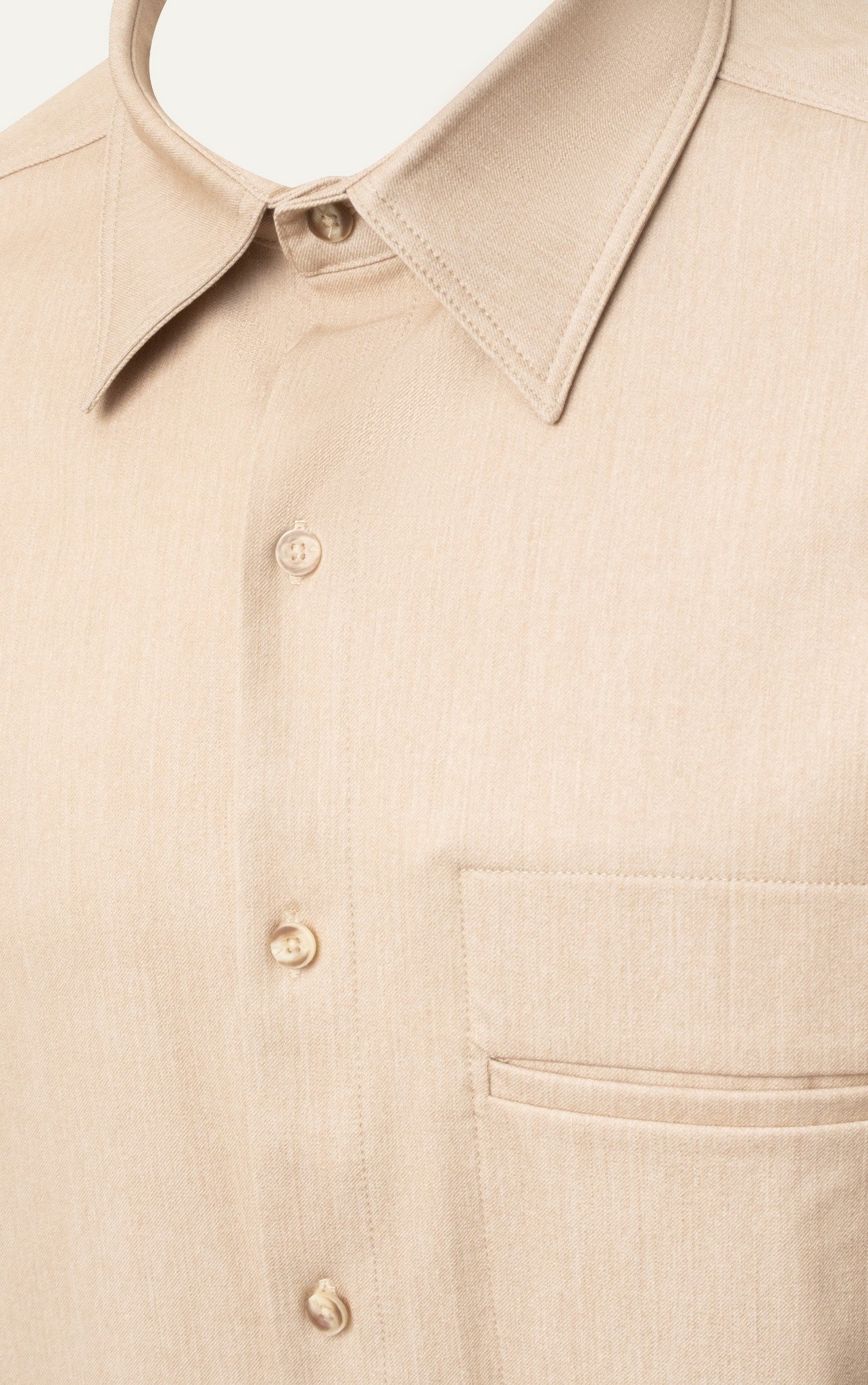 AG021 STUDIO LOOSE FIT BASIC POCKET SHIRT - BROWN
