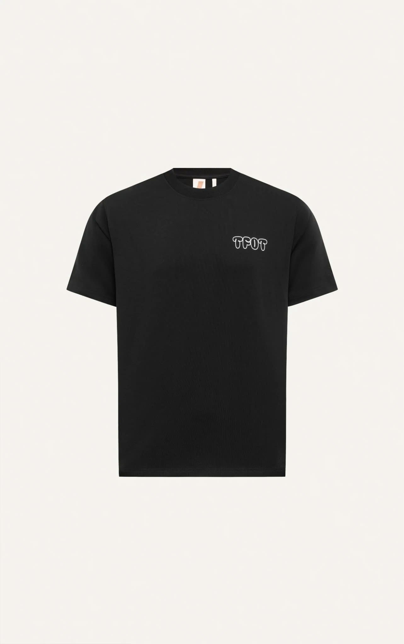 AG15 STUDIO LOOSE FIT BUBLE PRINTED LOGO T-SHIRT - BLACK