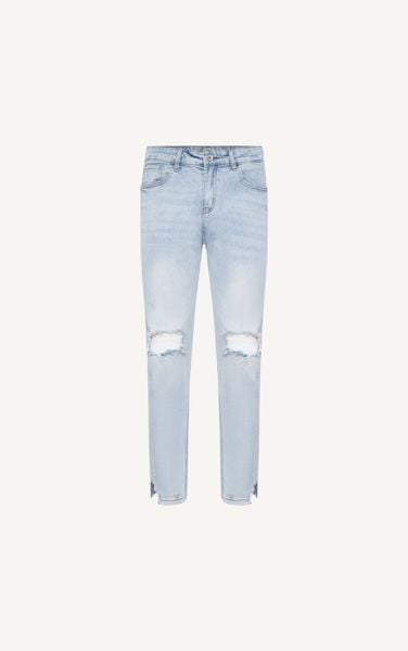  AG16 PREMIUM SLIMFIT MODERN RIPPED CUT LINE JEANS - LIGHT BLUE