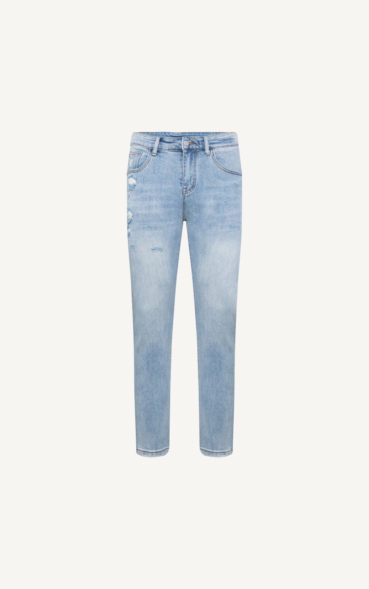 AG53 PREMIUM SLIMFIT THE CITY RIPPED JEANS - LIGHT BLUE