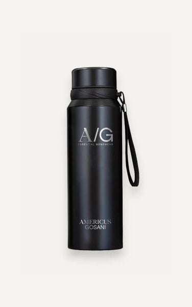  AG VACUUM BOTTLE WITH LOGO - BLACK