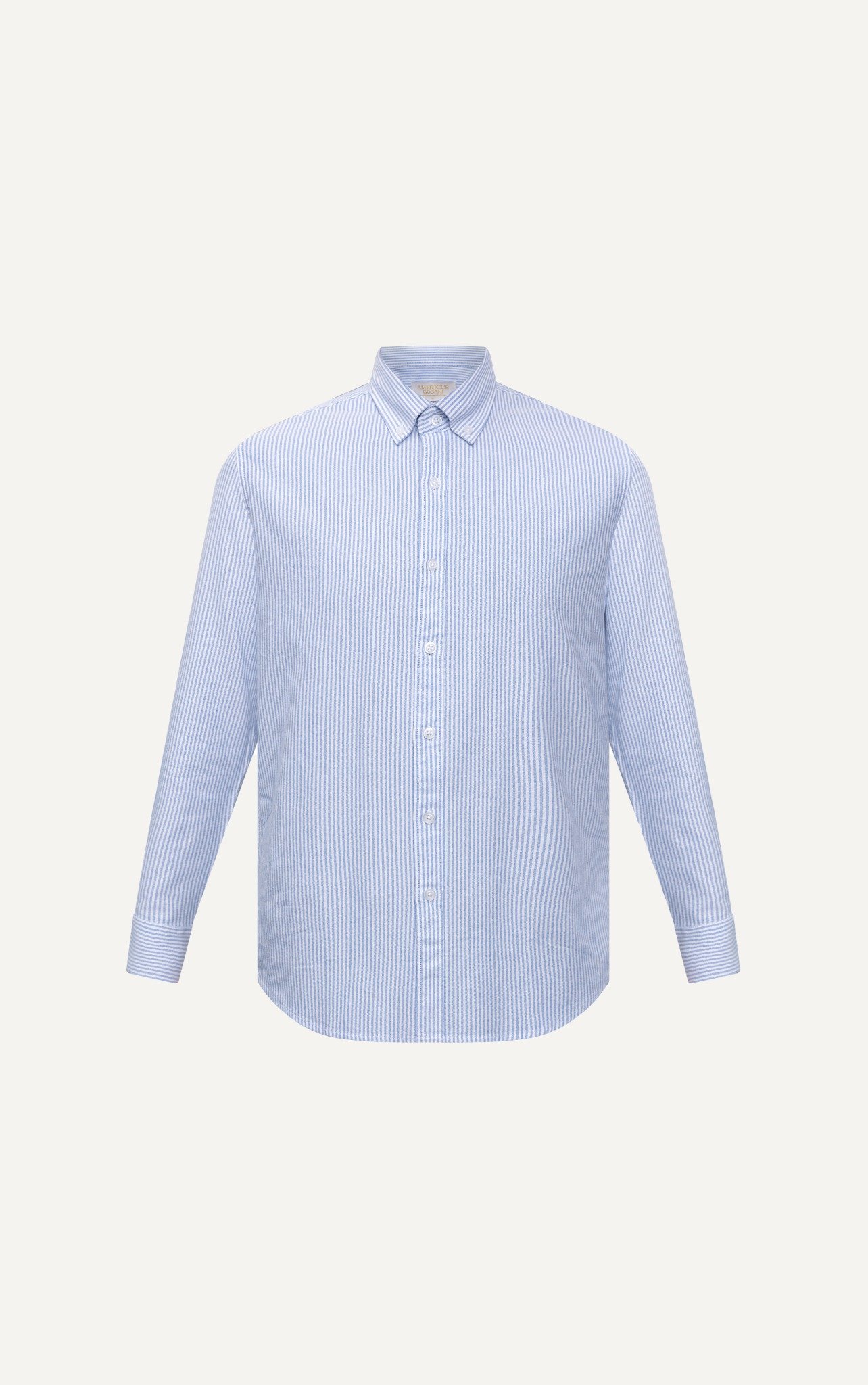 AG875 PREMIUM SLIMFIT NEW SMALL LONG STRIPED SHIRT - LIGHT BLUE