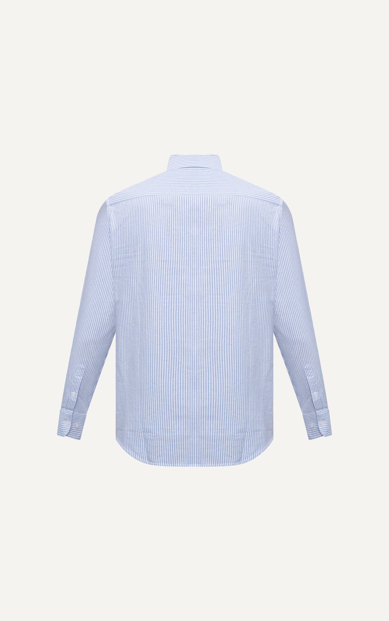 AG875 PREMIUM SLIMFIT NEW SMALL LONG STRIPED SHIRT - LIGHT BLUE