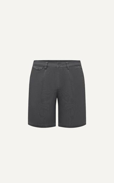  AG509 STUDIO SLIMFIT PLEATED CHINO KHAKI SHORT - GREY