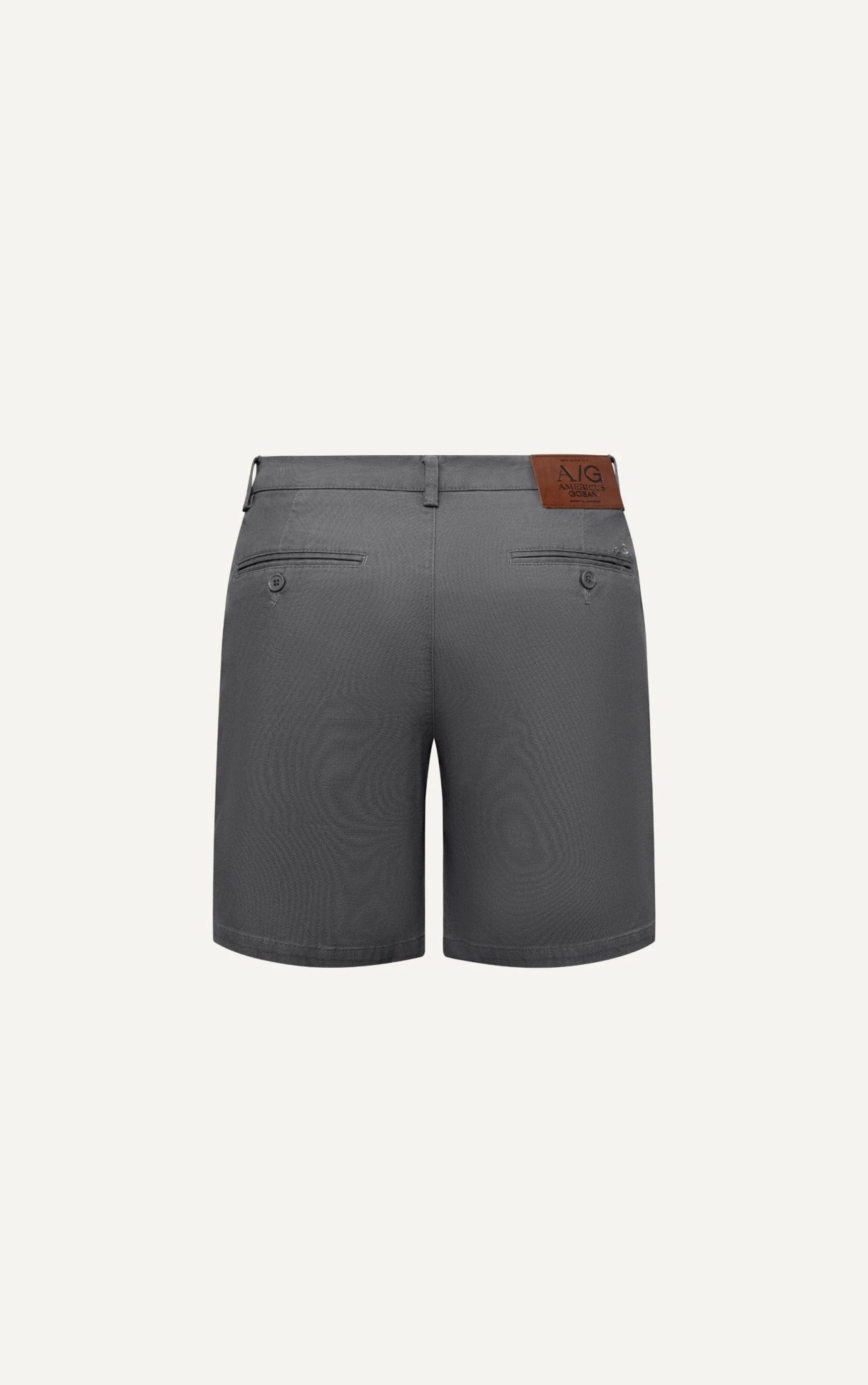 AG509 STUDIO SLIMFIT NEW PLEATED CHINO SHORT - GREY