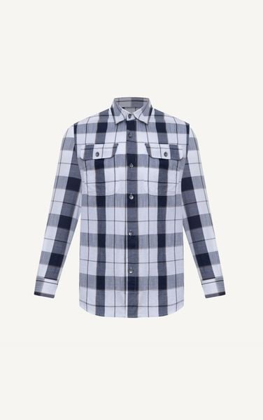  AG16 FACTORY REGULAR FIT MIX COLOR CHECKED SHIRT - BLACK
