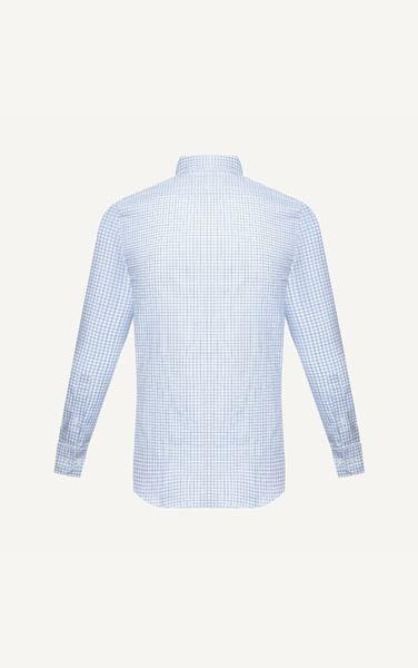  AG78 PREMIUM SLIMFIT SMALL CHECKERED SHIRT - LIGHT BLUE 