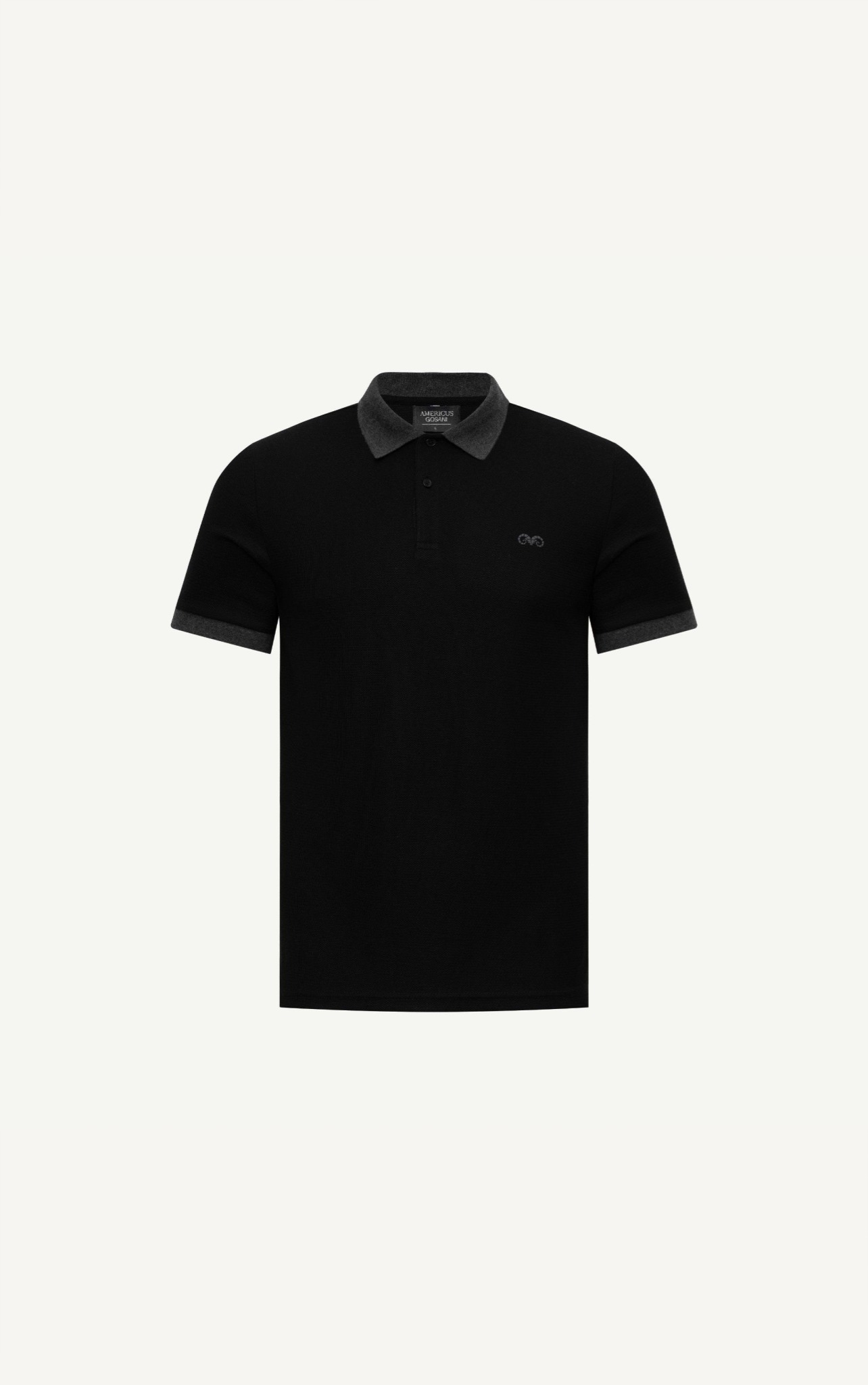 AG862 PREMIUM SLIMFIT POLO - BLACK