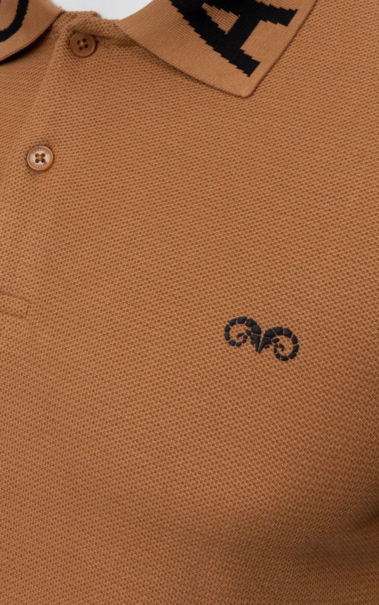 AG37 STUDIO SLIMFIT POLO - BROWN