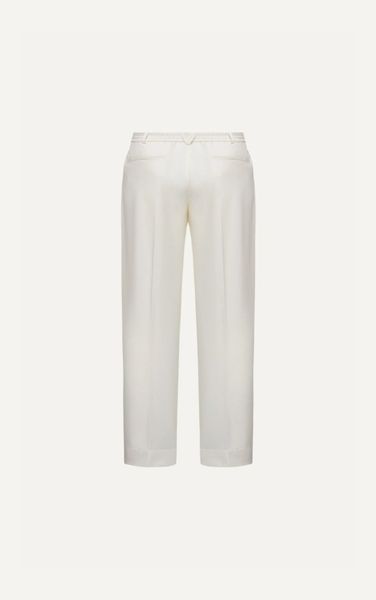  AG017 STUDIO LOOSE FIT RELAX TROUSERS - WHITE 