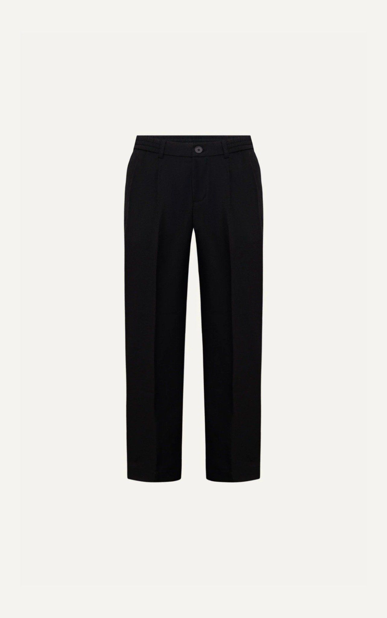  AG017 STUDIO LOOSE FIT RELAX TROUSERS - BLACK 