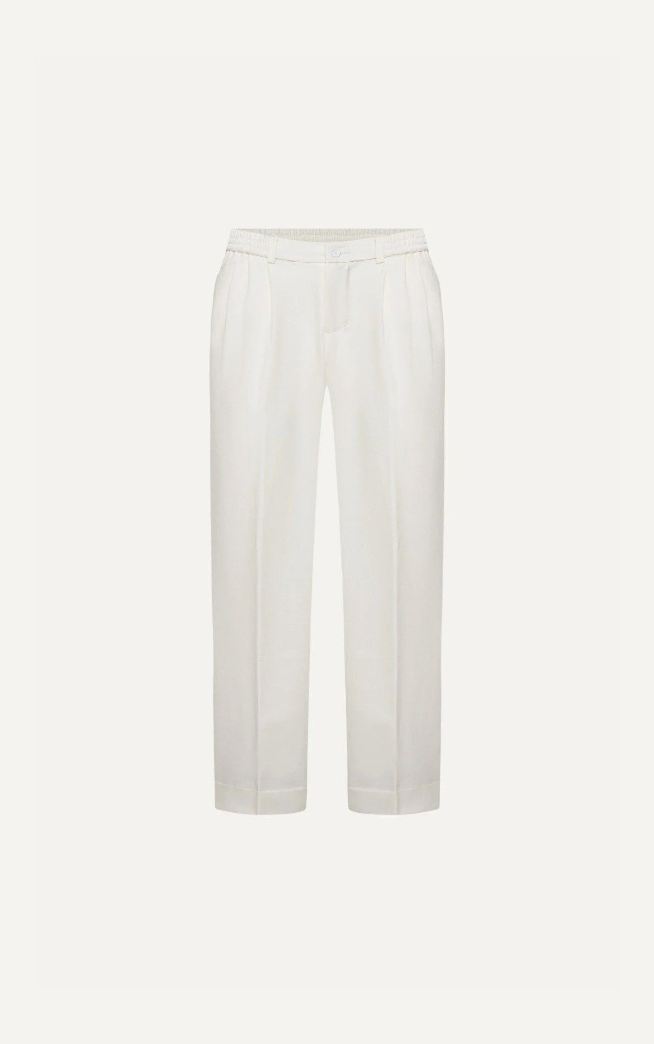 AG017 STUDIO LOOSE FIT RELAX TROUSERS - WHITE