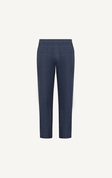  AG505 CHECKED TROUSER IN DARK BLUE 