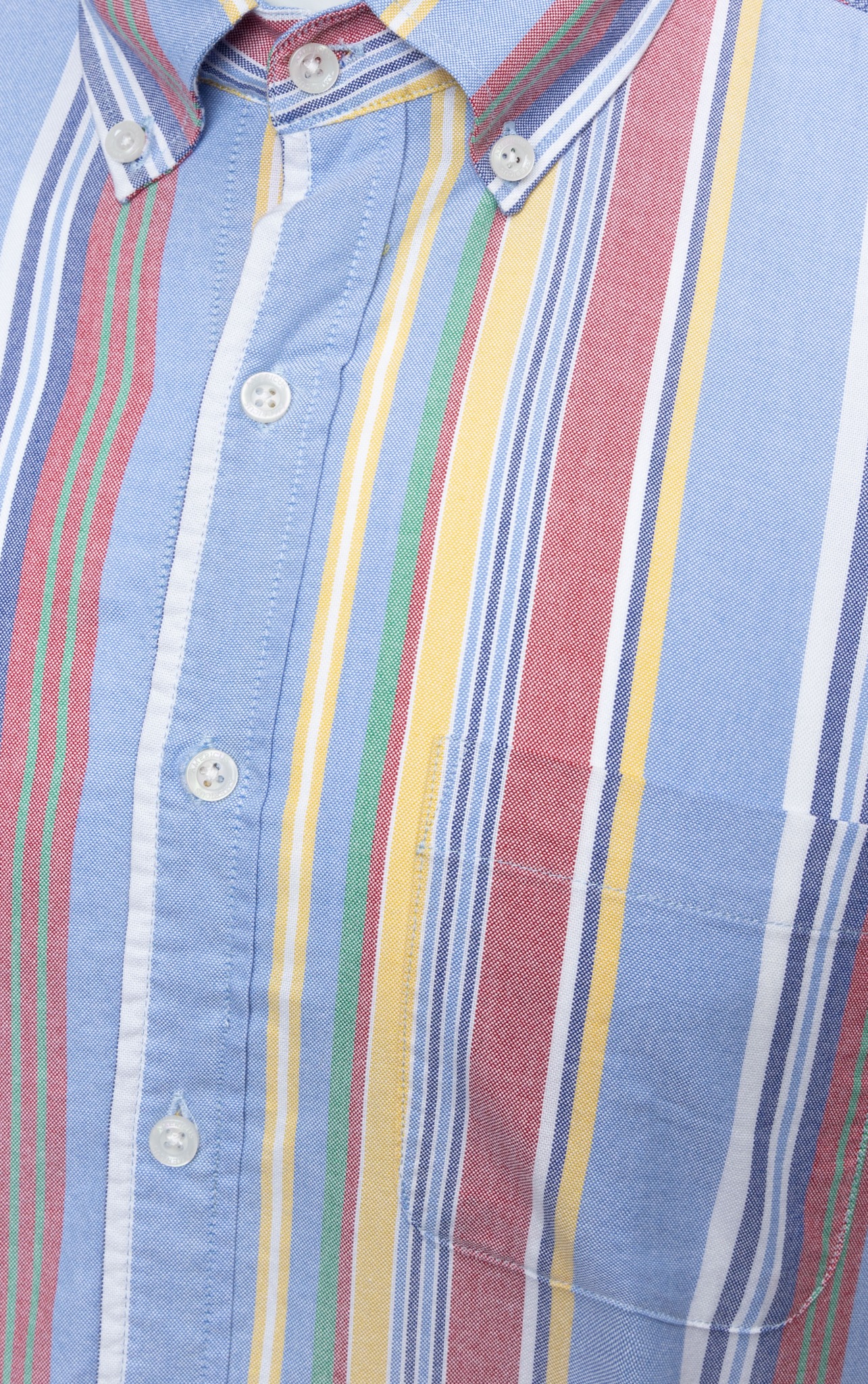 H300 FACTORY REGULAR FIT MULTI-COLORED VERTICAL STRIPED SHIRT - LIGHT BLUE