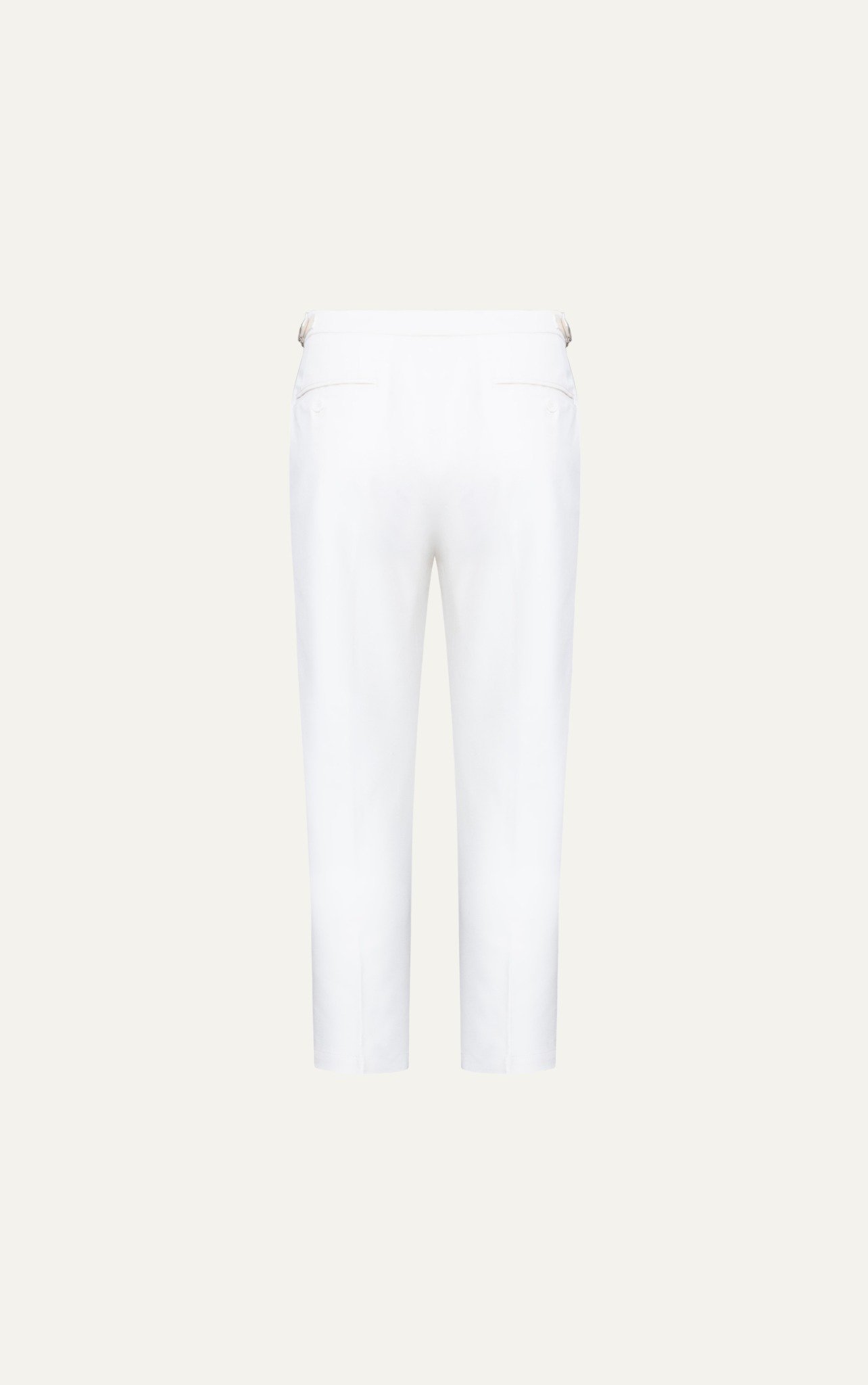 AG01 PREMIUM SLIMFIT SIDETAB TROUSERS - WHITE