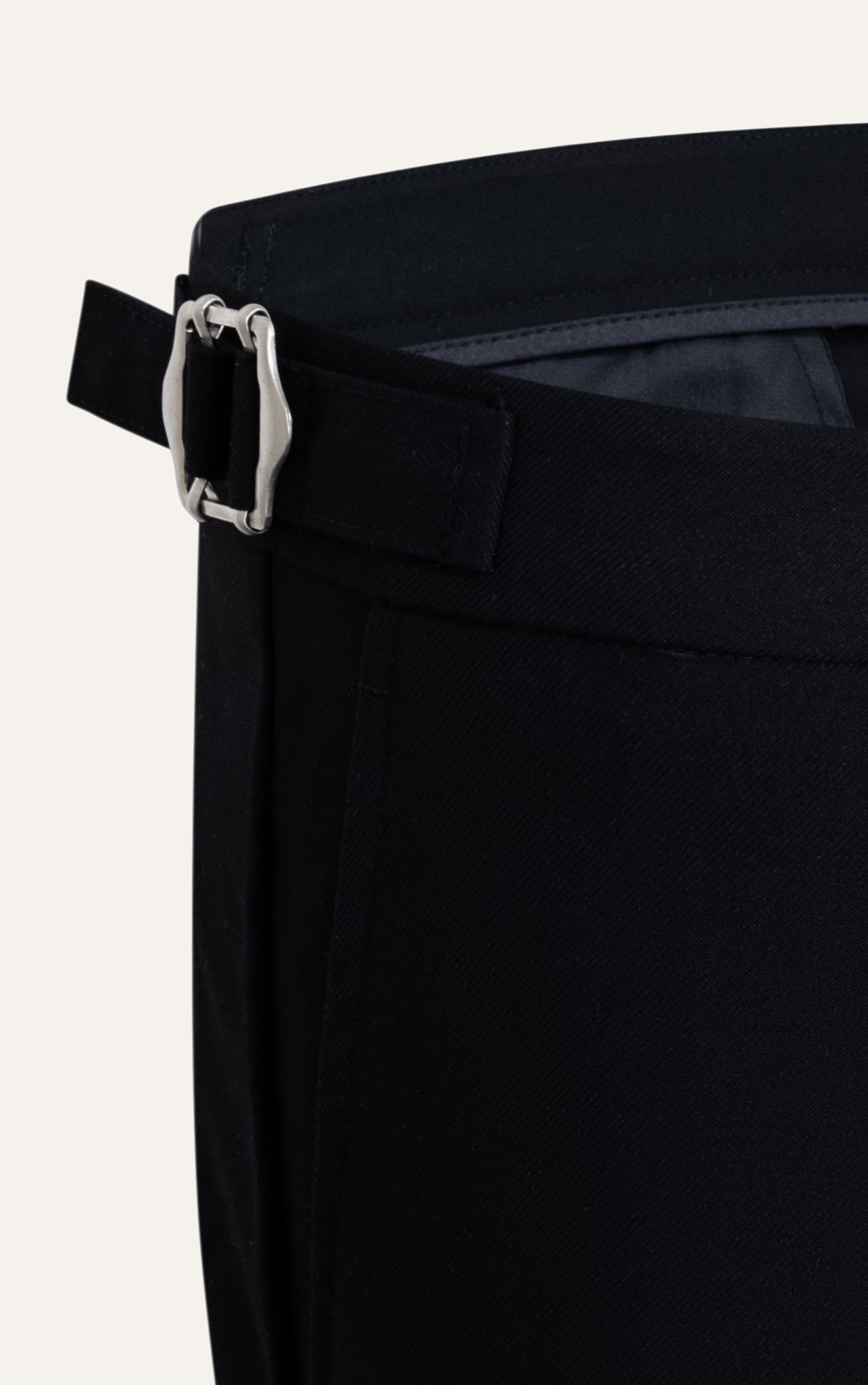 AG01 PREMIUM SLIMFIT SIDETAB TROUSERS - BLACK