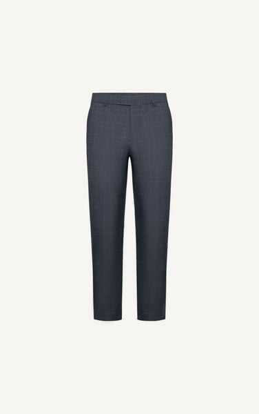  AG097 PREMIUM SLIMFIT CHECKED TROUSERS - GREY