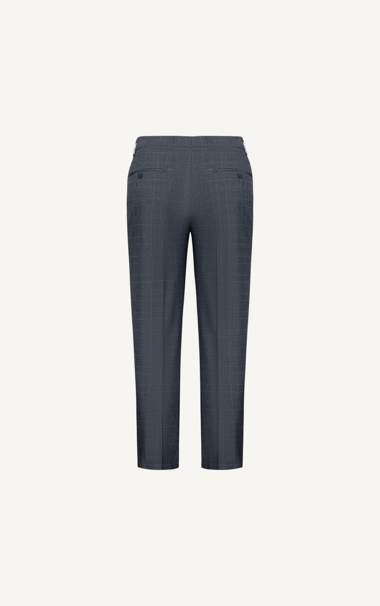 AG097 PREMIUM SLIMFIT CHECKED TROUSERS - GREY