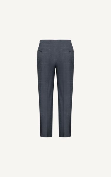  AG097 PREMIUM SLIMFIT CHECKED TROUSERS - GREY 