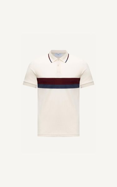  AG59 PREMIUM SLIMFIT ICONIC COLOR STRIPED POLO - BEIGE