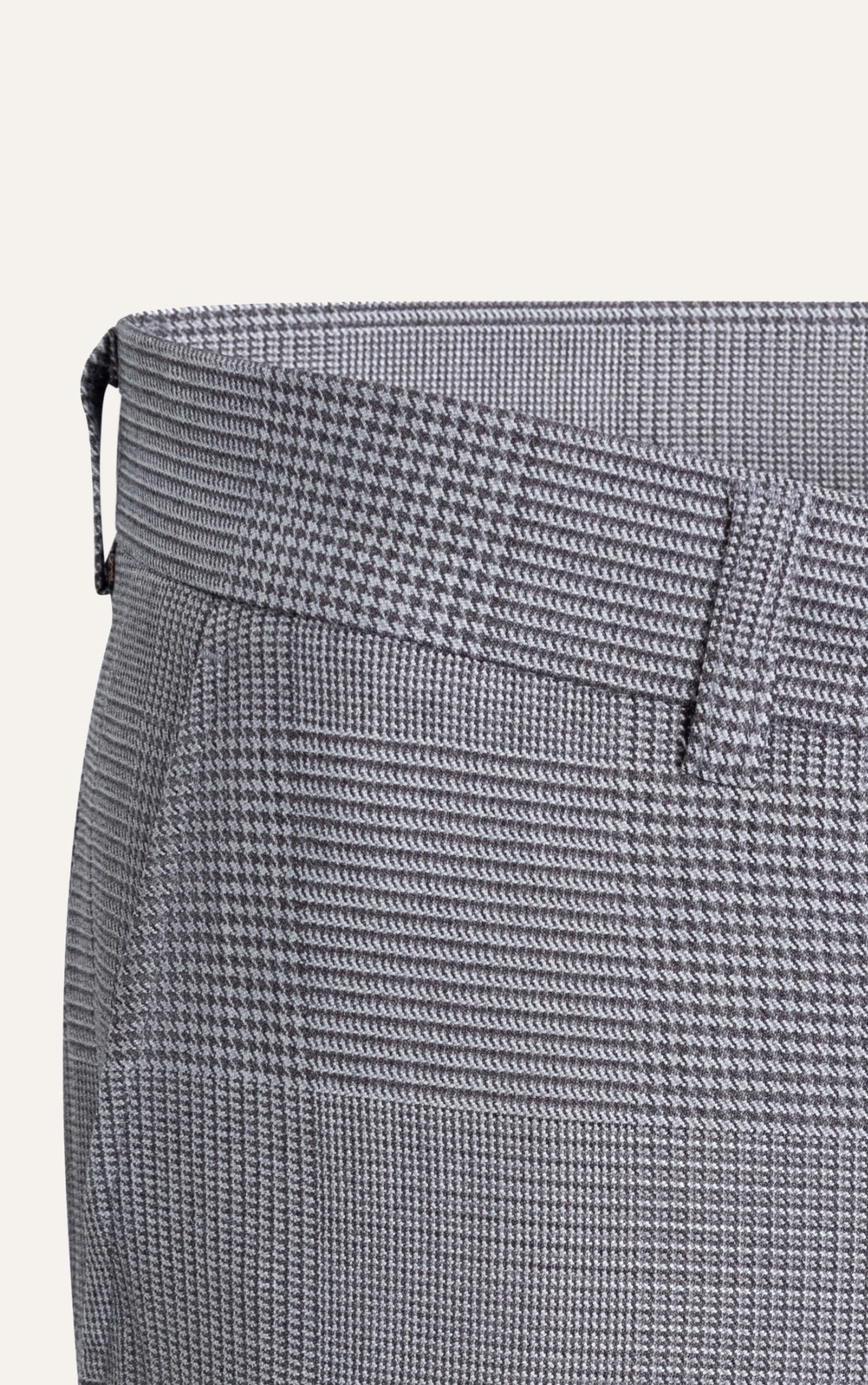 AG88 PREMIUM SLIMFIT “PRINCE OF WALE” CHECKED TROUSERS - GREY