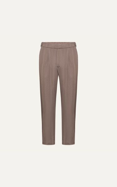  AG06 SIDETAB TROUSER - STRIPED BROWN