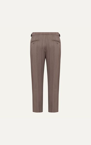  AG06 SIDETAB TROUSER - STRIPED BROWN 