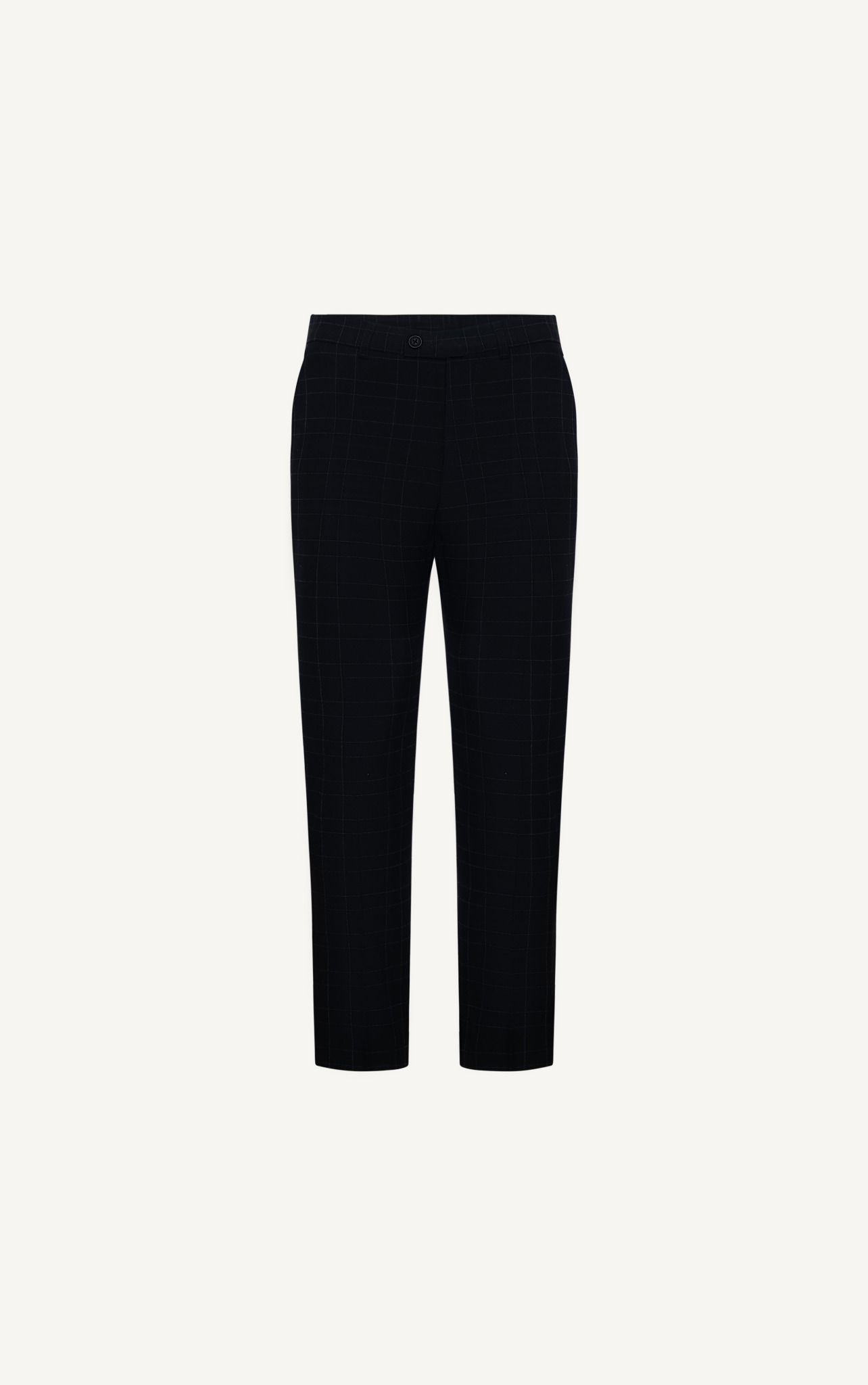 AG097 PREMIUM SLIMFIT CHECKED TROUSERS - BLACK