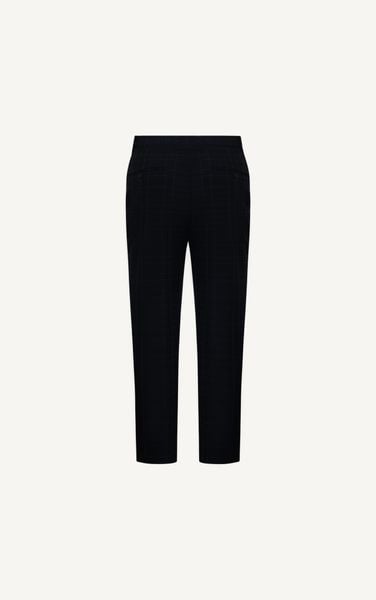  AG097 PREMIUM SLIMFIT CHECKED TROUSERS - BLACK 