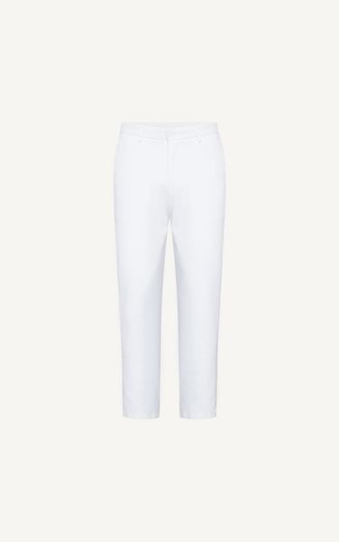  AG105 PREMIUM SLIMFIT KHAKI TROUSERS - WHITE
