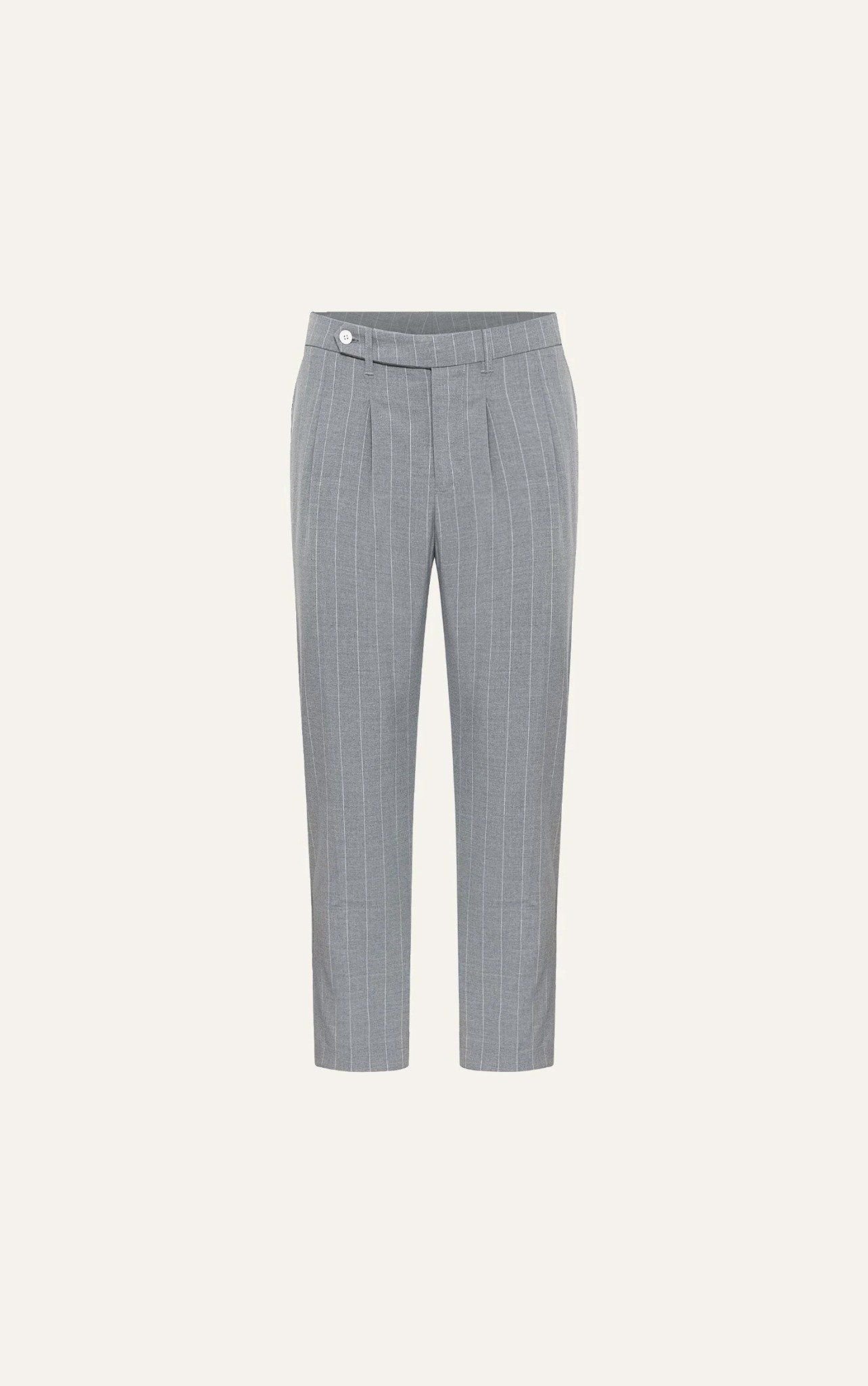  AG03 PREMIUM SLIMFIT NEW STRIPED DETAILS TROUSER - GREY 