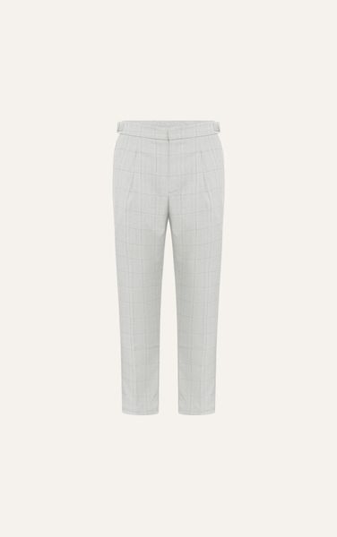  AG05 PREMIUM SLIMFIT SIDETAB TROUSERS - OFF WHITE