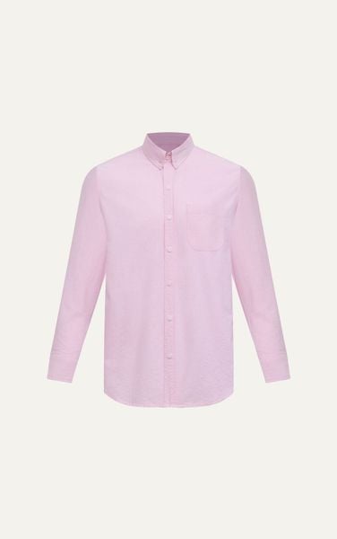  AG012 STUDIO REGULAR FIT ORIGINAL POCKET OXFORD SHIRT - PINK