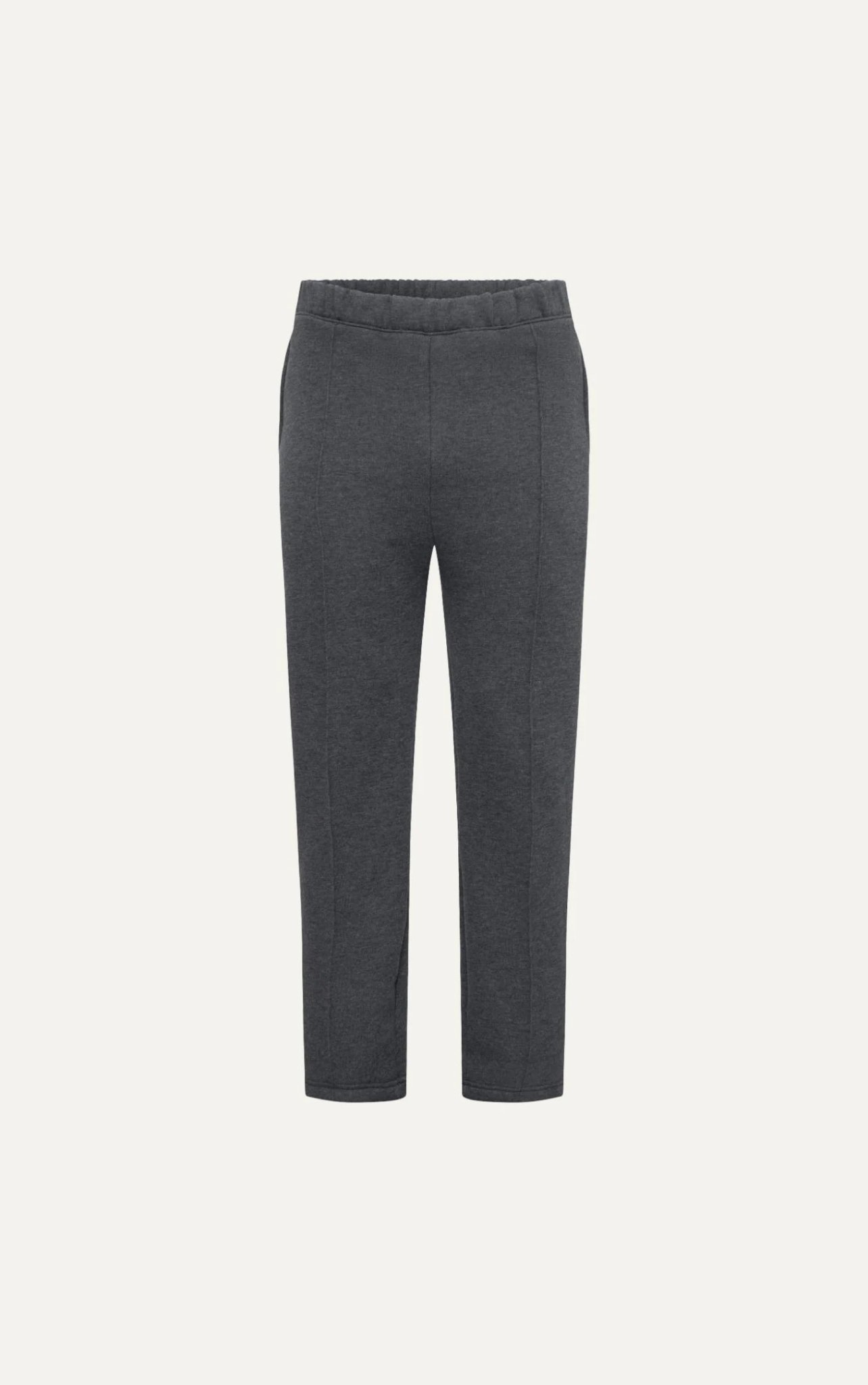 AG08 STUDIO LOOSE FIT BASIC LONG PANTS - LIGHT GREY