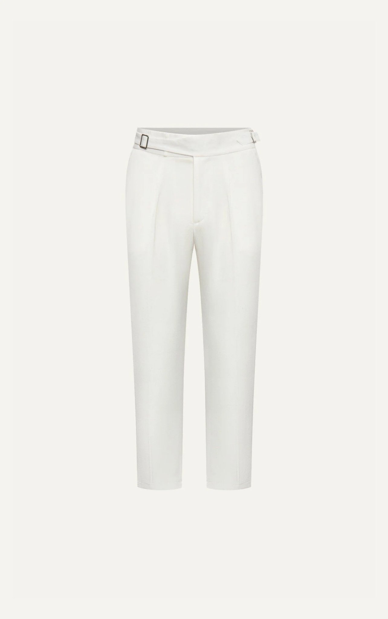 AG516 PREMIUM SLIMFIT SIDETAB TROUSERS - WHITE