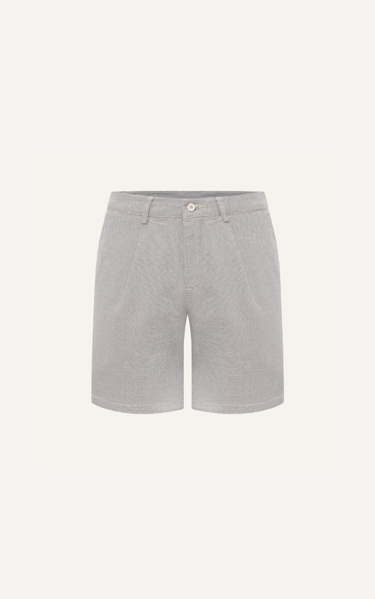 AG511 STUDIO SLIMFIT PLEATED CHINO BASIC KHAKI SHORT - BEIGE