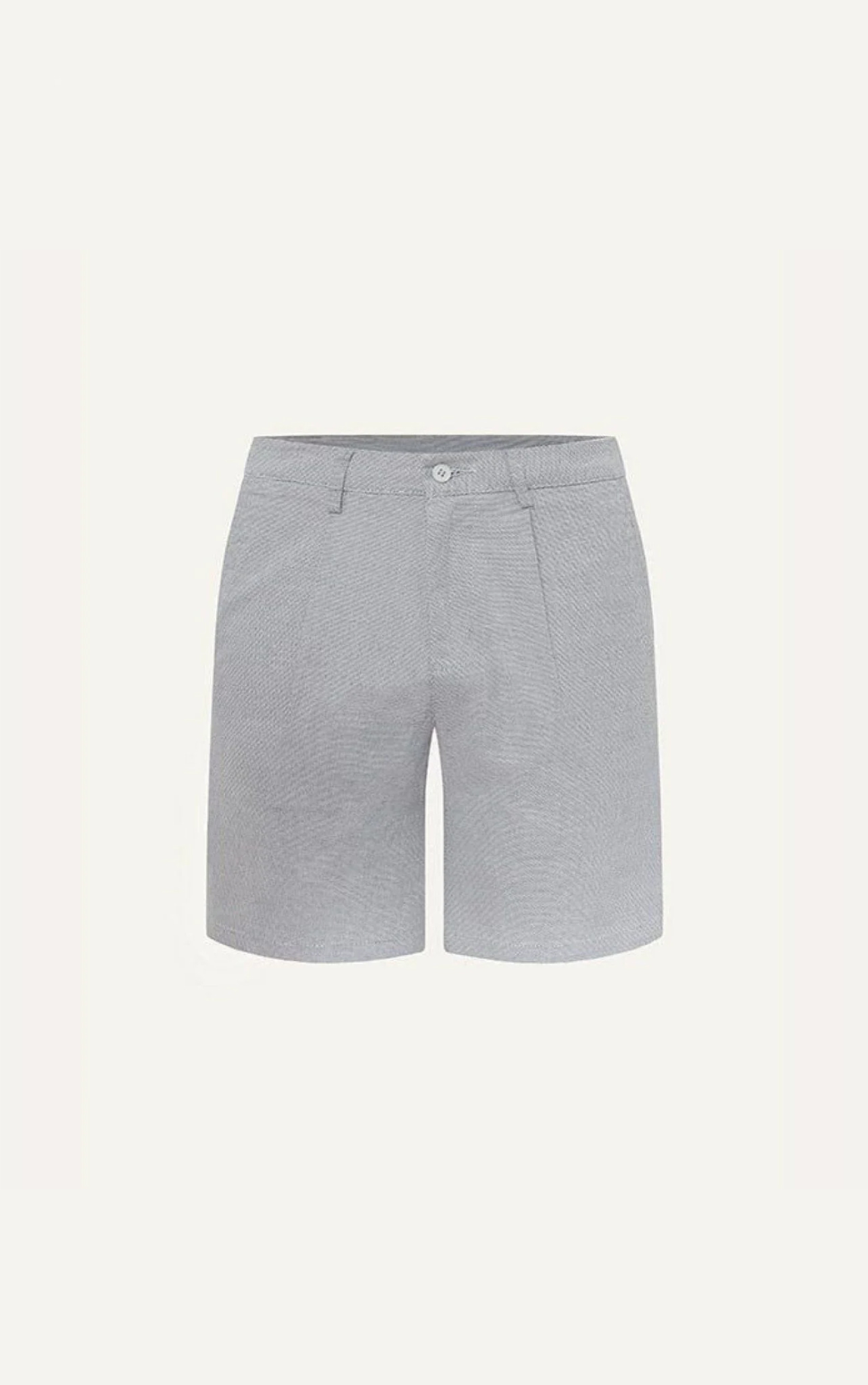 AG511 STUDIO SLIMFIT PLEATED CHINO BASIC KHAKI SHORT - LIGHT GREY