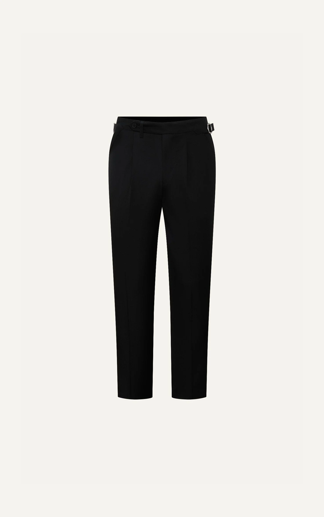 AG351 PREMIUM SLIMFIT SIDETAB TROUSERS - BLACK