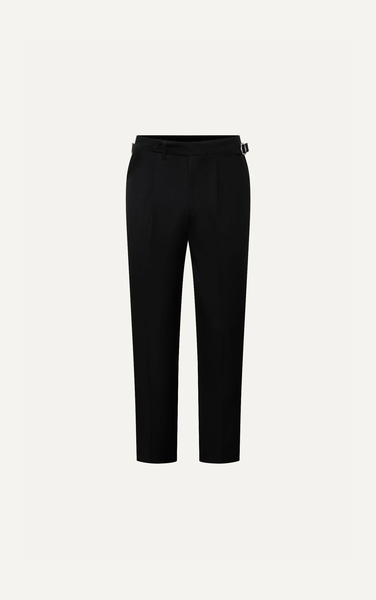  AG351 PREMIUM SLIMFIT SIDETAB TROUSERS - BLACK