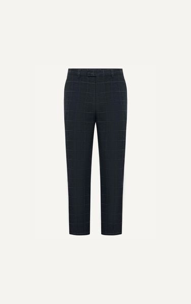  AG099 PREMIUM SLIMFIT CHECKED TROUSERS - GREY