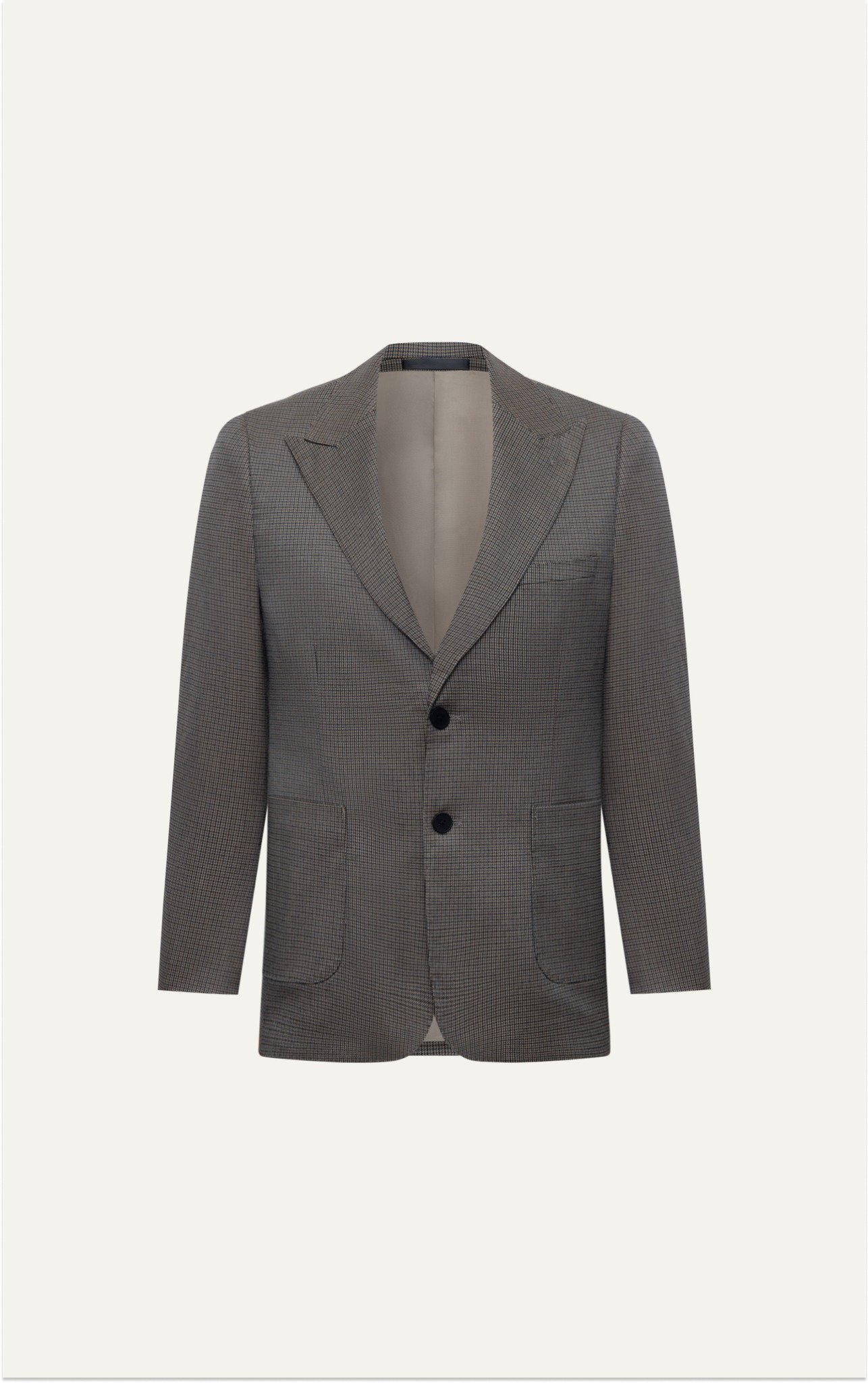 AG60 PREMIUM SLIMFIT SMALL CHECKERED VEST - BROWN