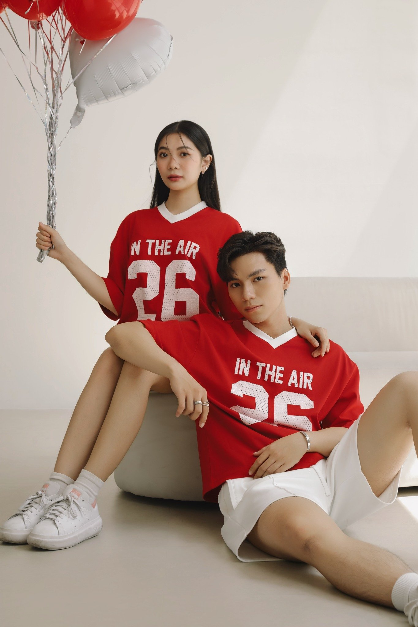 AG06 STUDIO LOOSE FIT LOGO T-SHIRT - RED