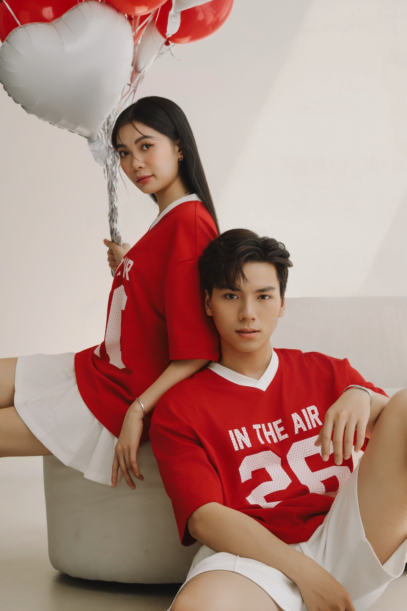 AG06 STUDIO LOOSE FIT LOGO T-SHIRT - RED