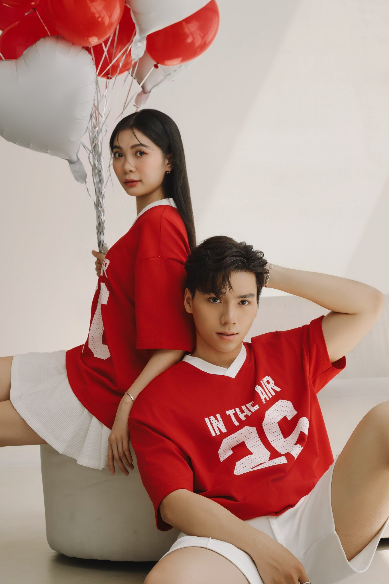 AG06 STUDIO LOOSE FIT LOGO T-SHIRT - RED