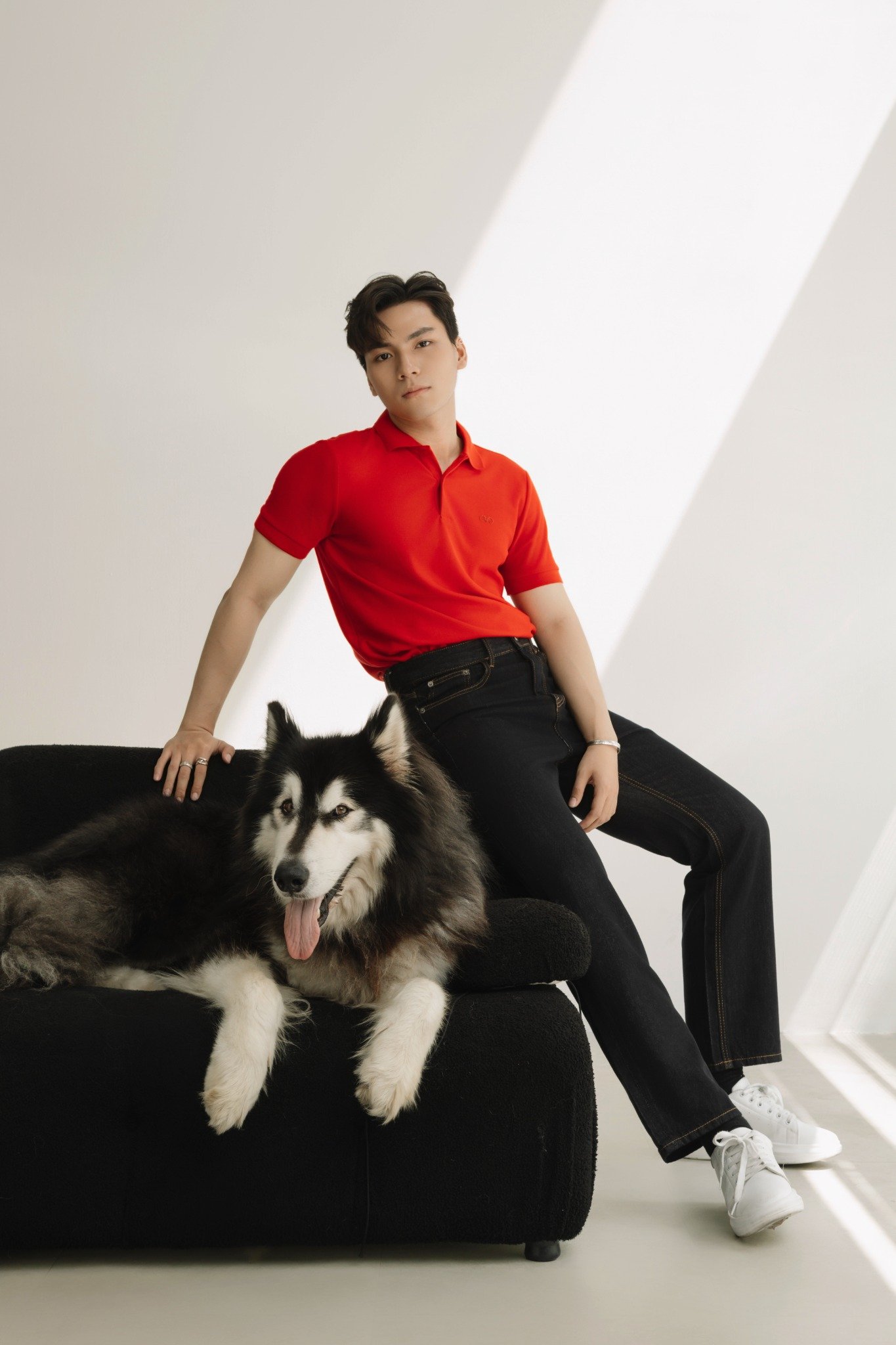 AG02 SIGNATURE SLIMFIT POLO - LIGHT RED