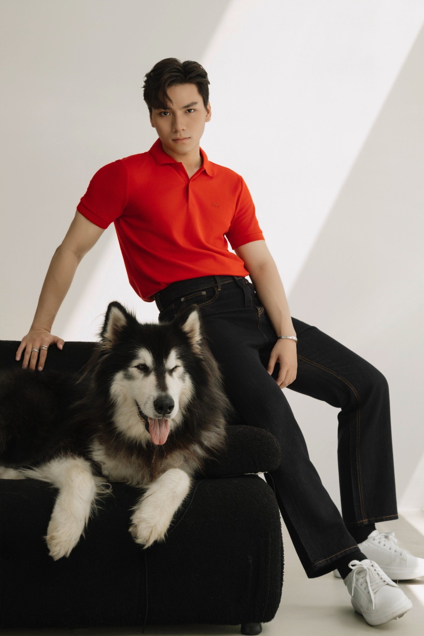 AG02 SIGNATURE SLIMFIT POLO - LIGHT RED
