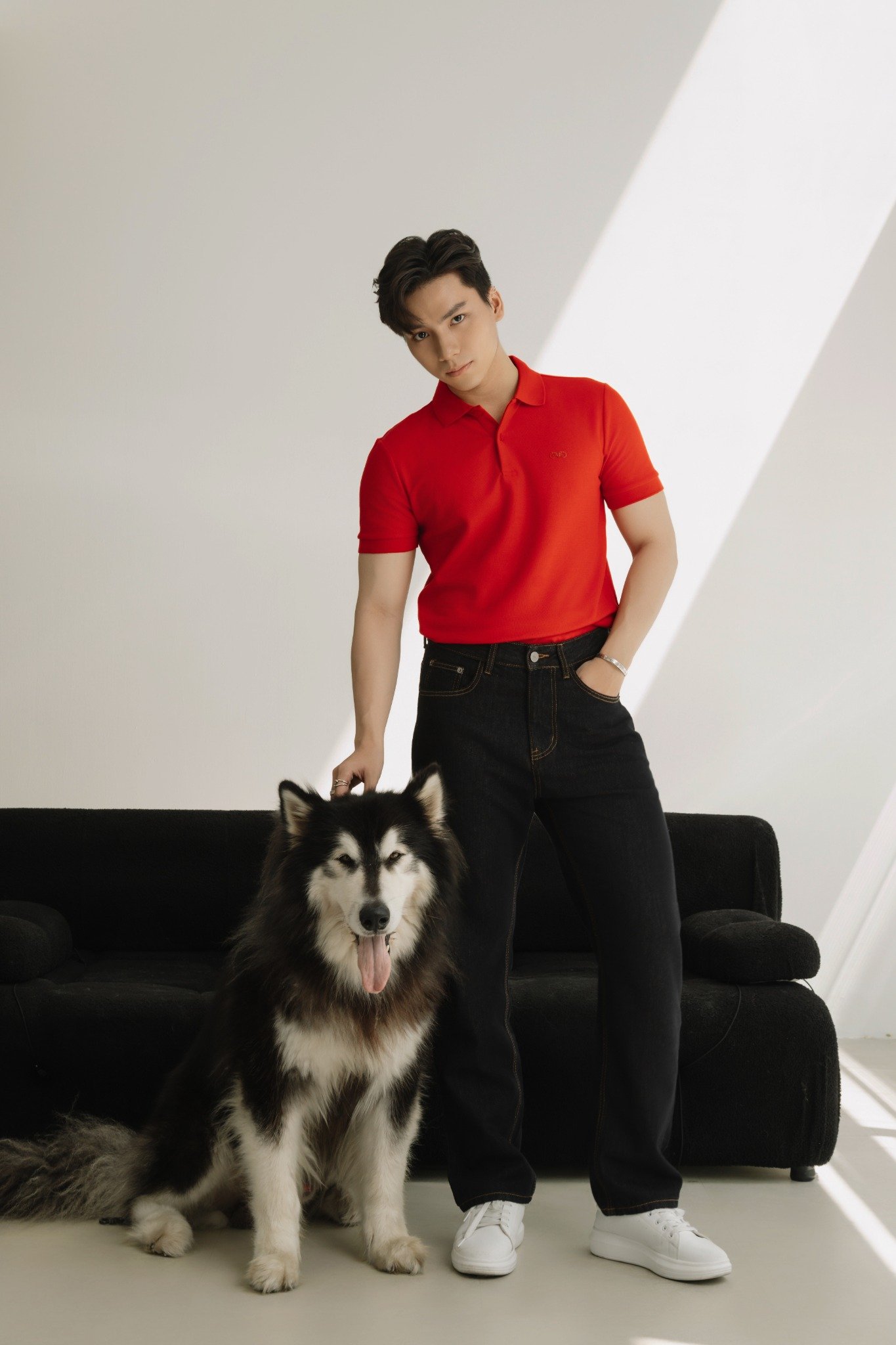 AG02 SIGNATURE SLIMFIT POLO - LIGHT RED